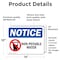 Signmission Non-Potable Water Sign With Symbol, 14 in W x Rectangle, Vinyl Decal OS-2PACK-NS-D-1014-L-15102 - alternate 4